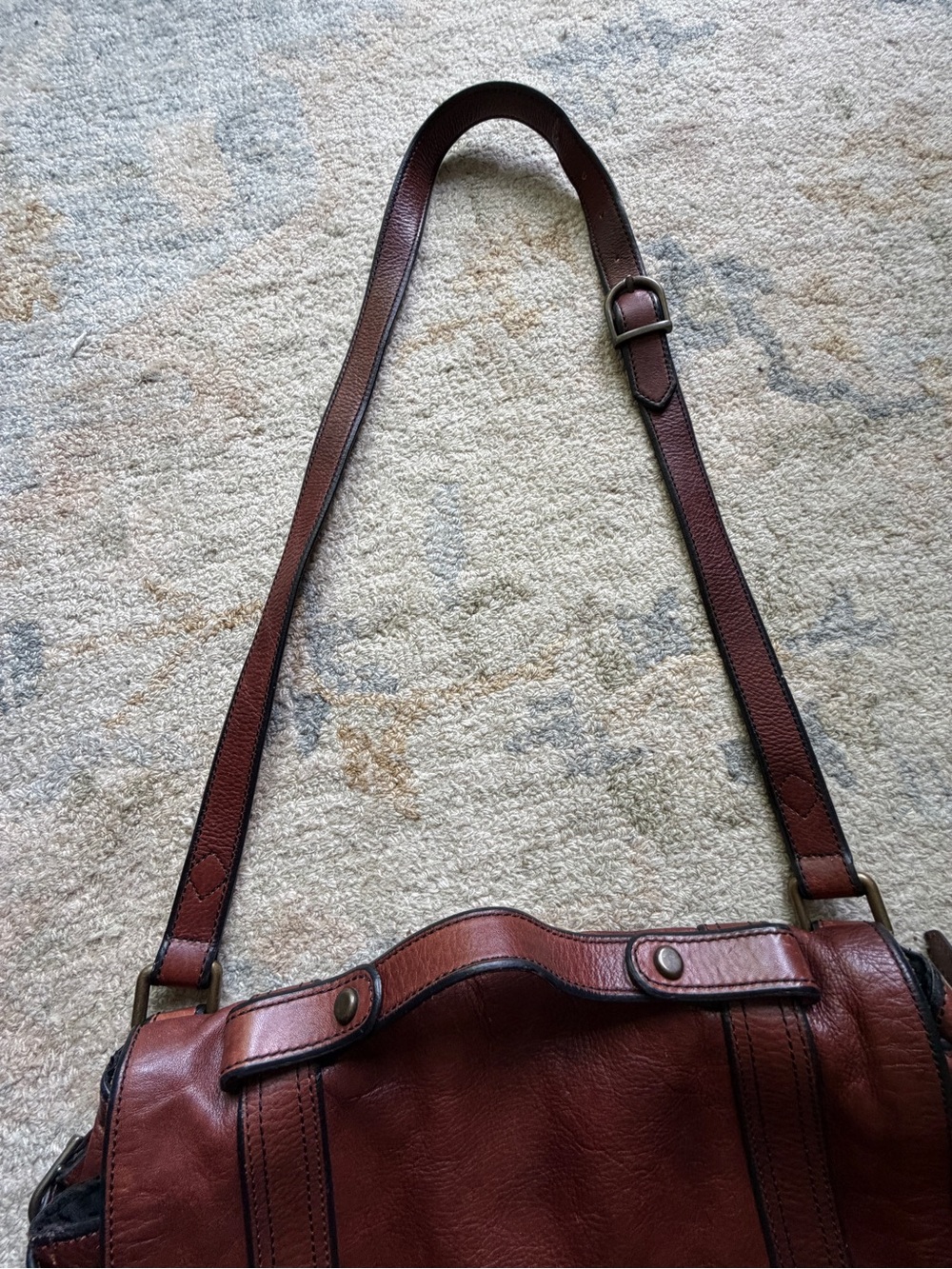 Fossil Brown Leather Crossbody Satchel - Picture 9 of 15